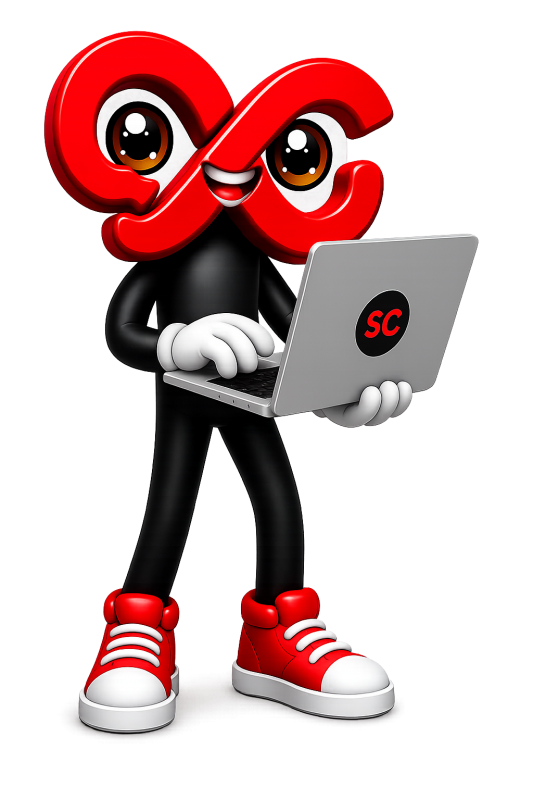 Sensations Solutions Character with Laptop